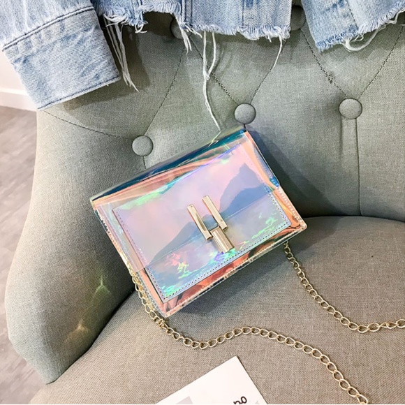 Clear Hologram Mini Crossbody Shoulder Purse - Picture 2 of 10